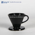Black Painting Round Shape Drain Cup, Fine Porcelain Tell Drain Cup